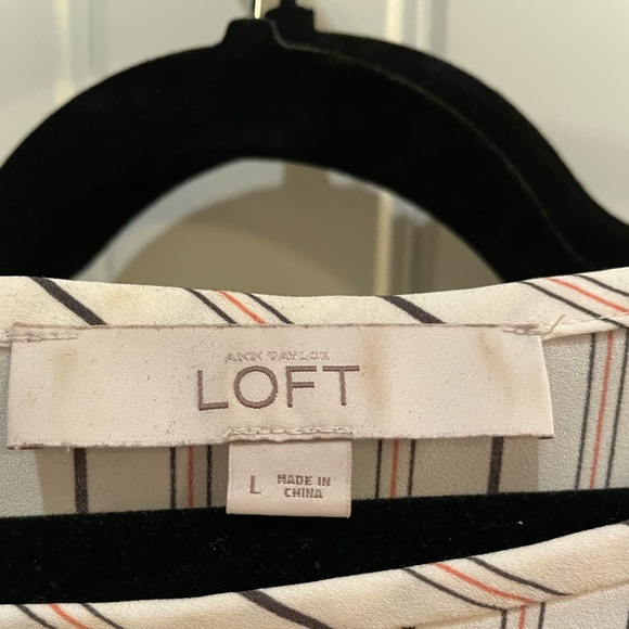Loft Cream striped blouse - Picture 4 of 4